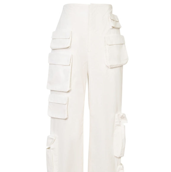 Orseund Iris Pocket Cargo Pants Ecru White Small Reformation - Picture 3 of 6